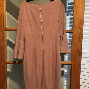 Peach sequined dress